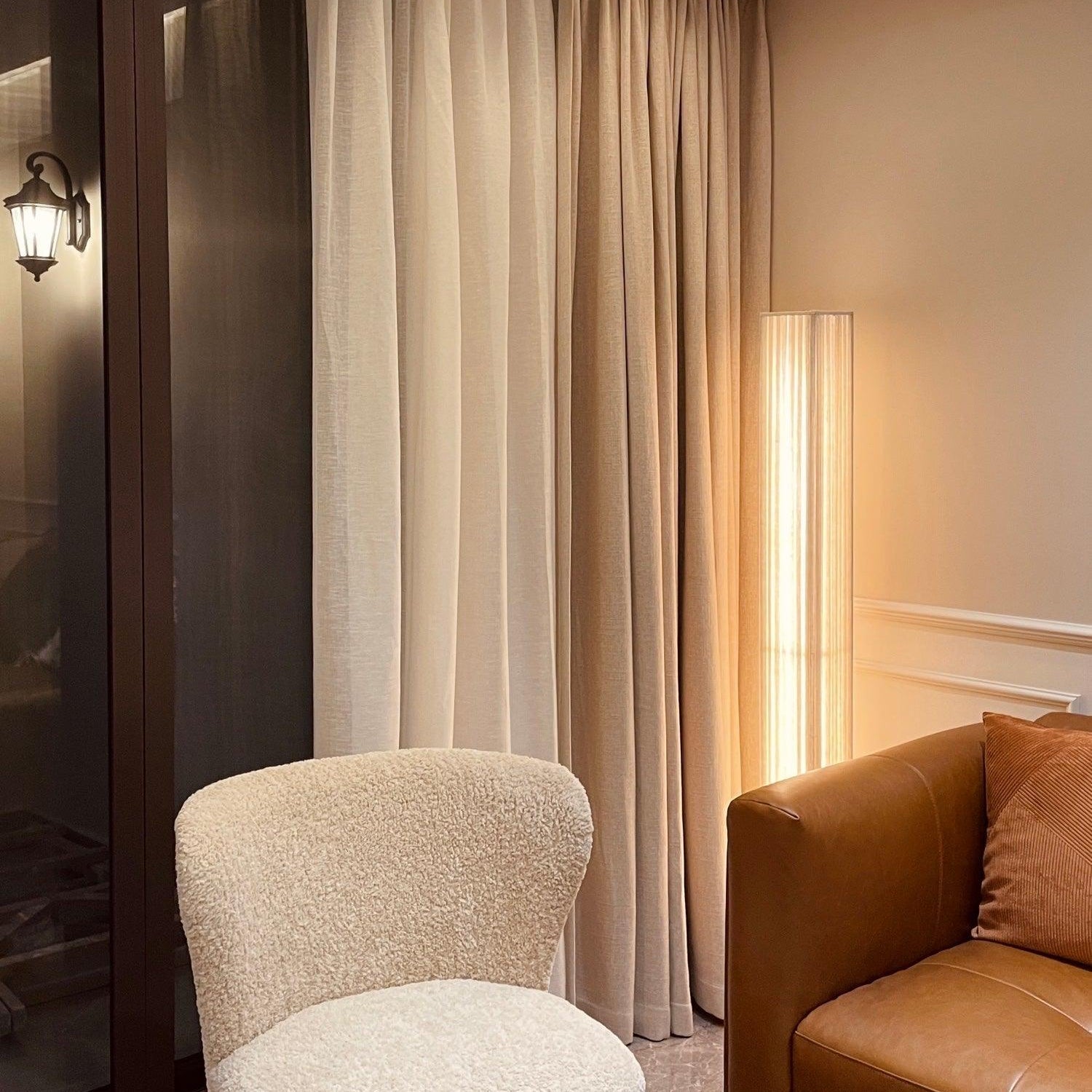 Vesolyre Japandi Fabric Floor Lamp - Letslighting