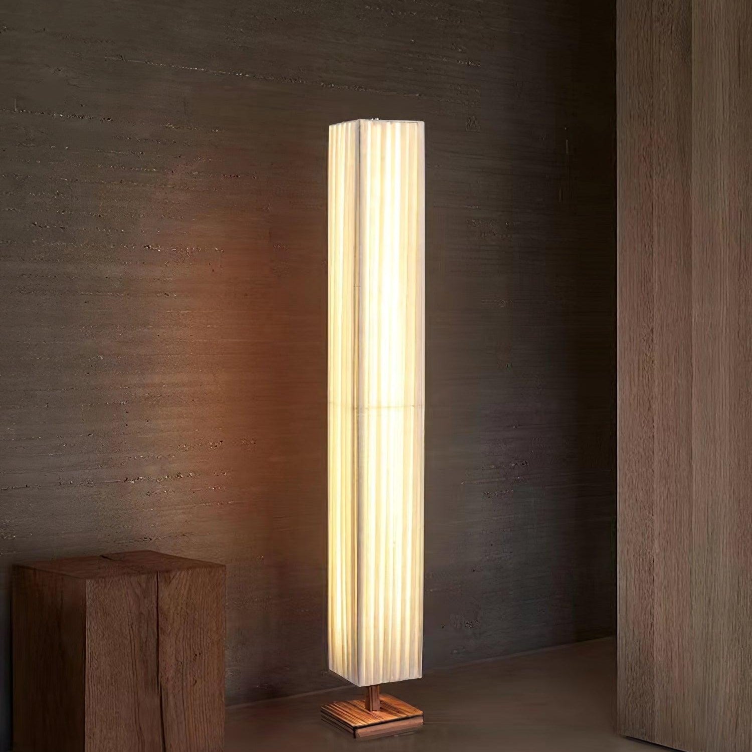 Vesolyre Japandi Fabric Floor Lamp - Letslighting