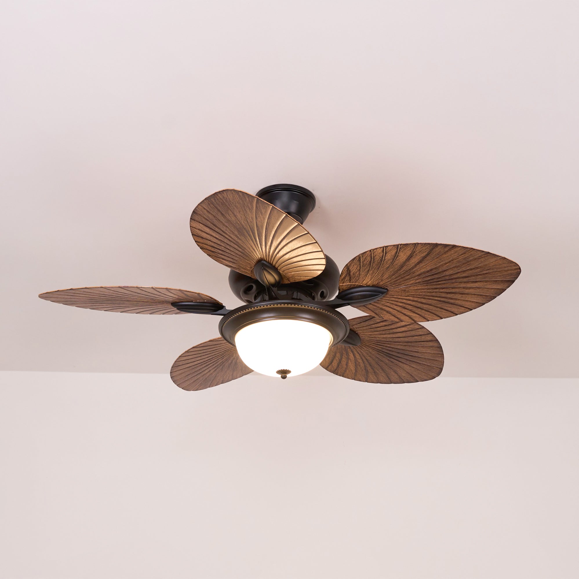 Alora Tropical Wood Ceiling Fan Light - Letslighting