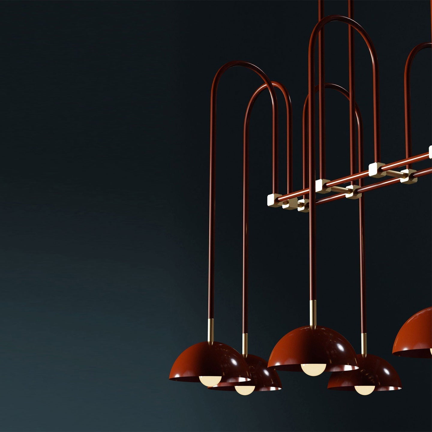 Blikuvyh Vintage Industrial Atelier Brass Chandelier - Letslighting