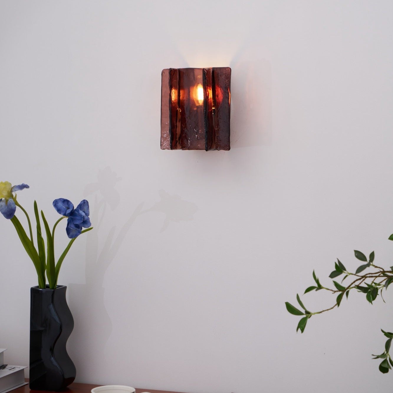 Solanic Lampe Murale Artistique en Verre Élégante - Neutralighting
