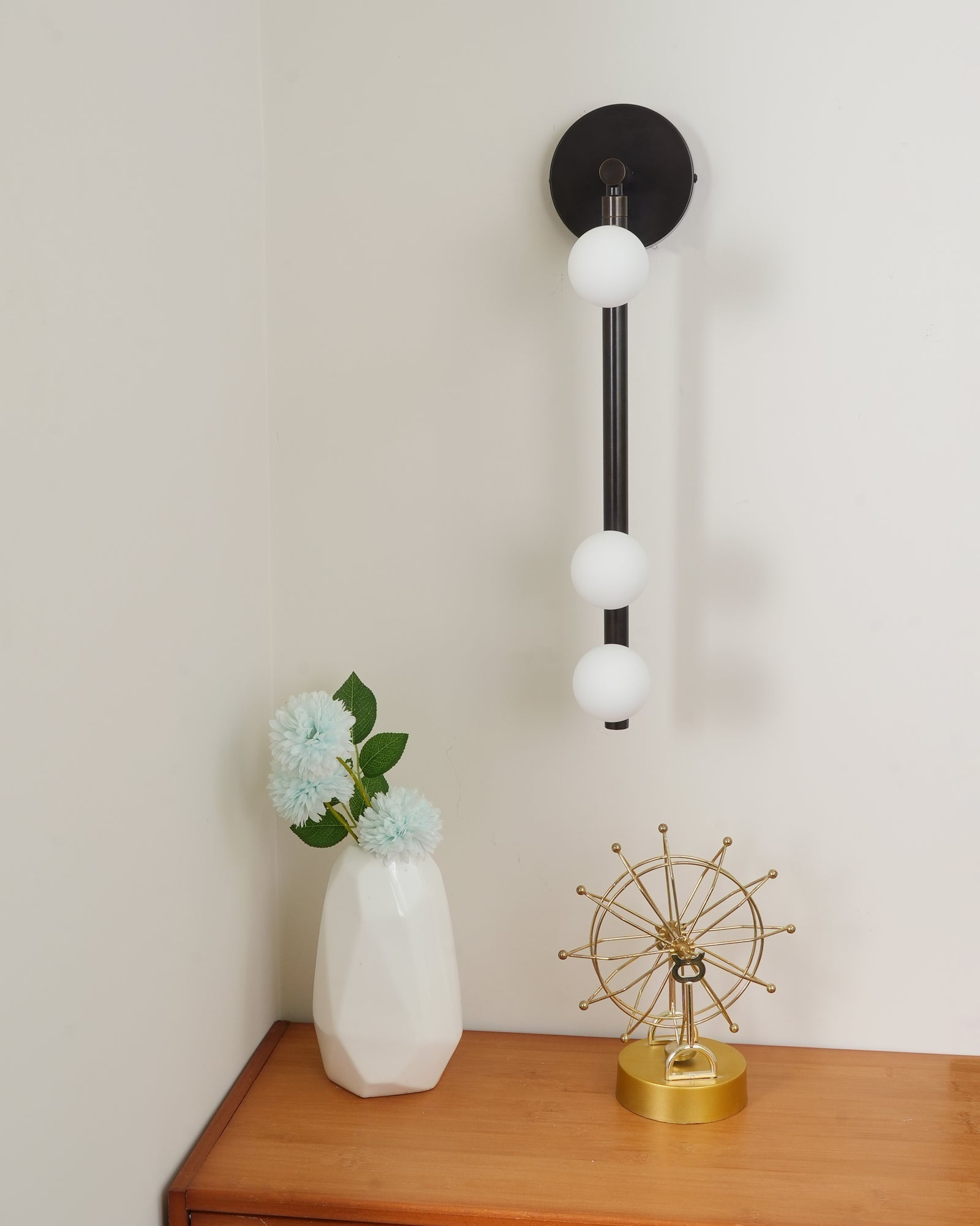 Rory Modern Minimalist Tube Brass Glass Wall Lamp - Letslighting