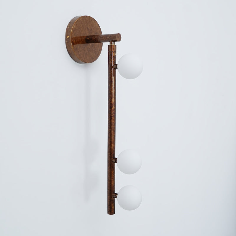 Rory Modern Minimalist Tube Brass Glass Wall Lamp - Letslighting