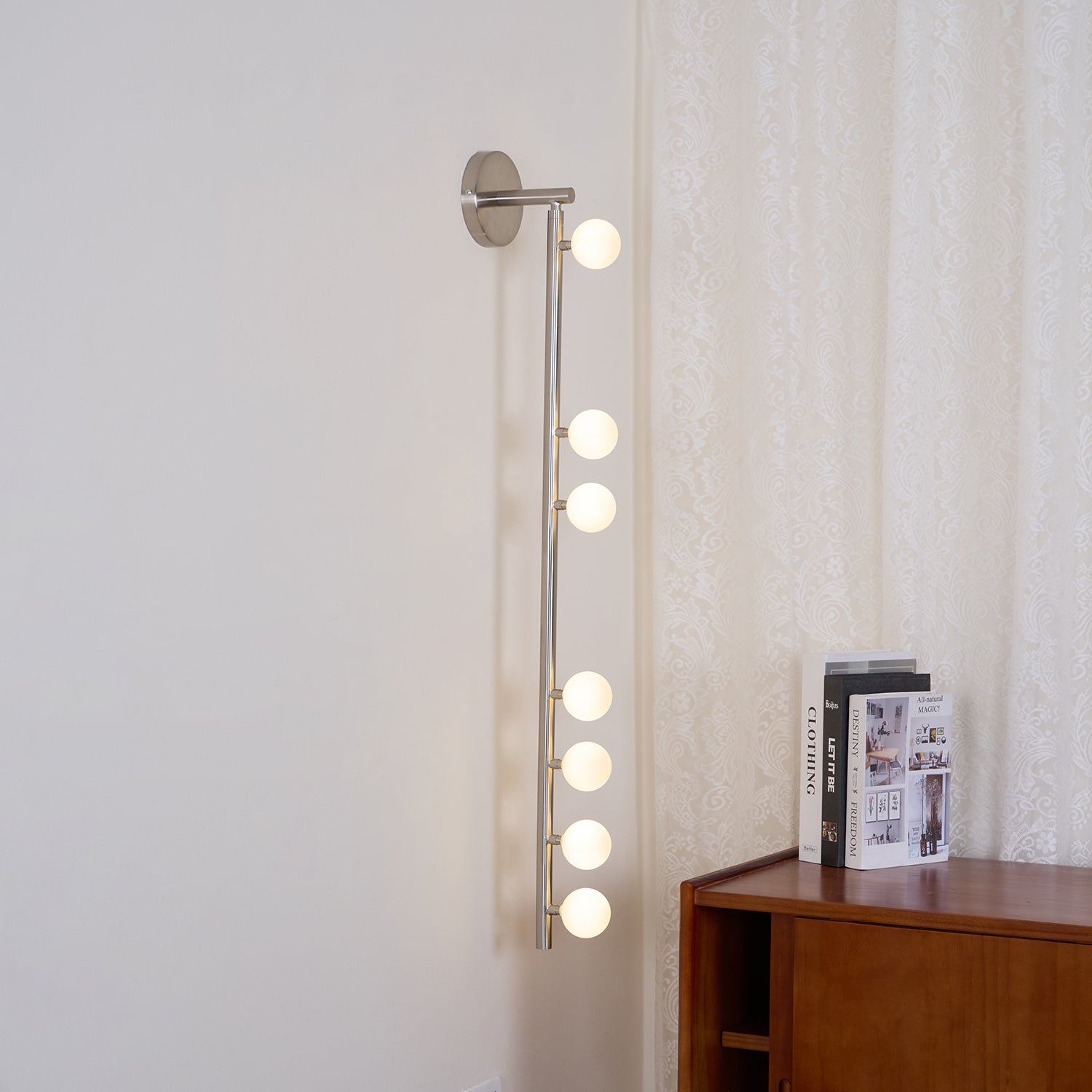 Rory Modern Minimalist Tube Brass Glass Wall Lamp - Letslighting