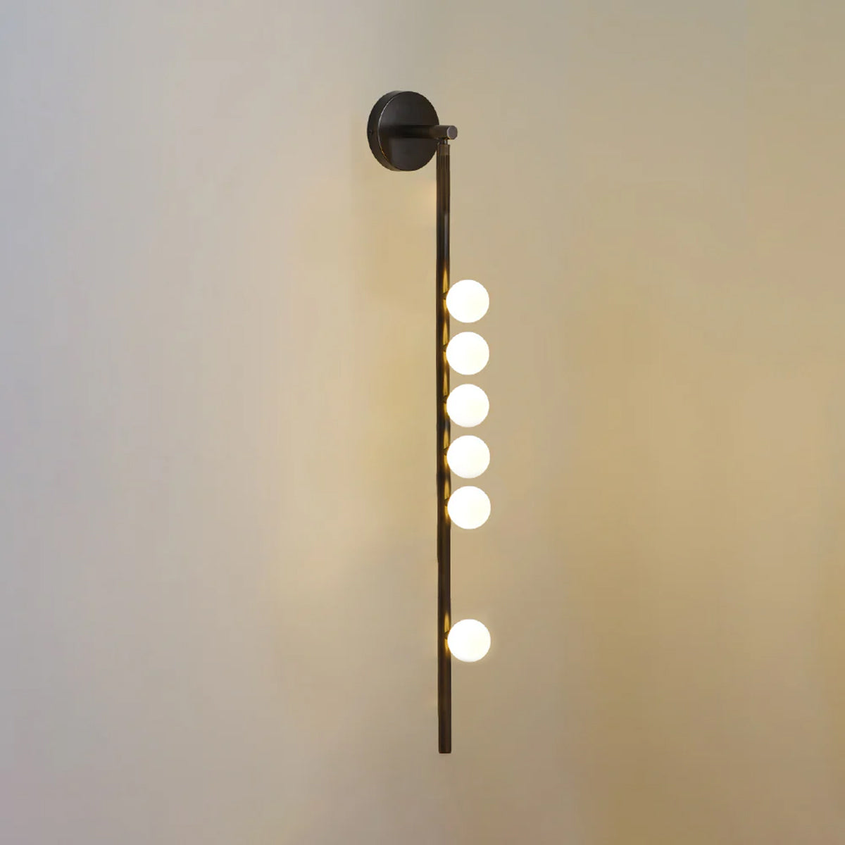 Rory Modern Minimalist Tube Brass Glass Wall Lamp - Letslighting