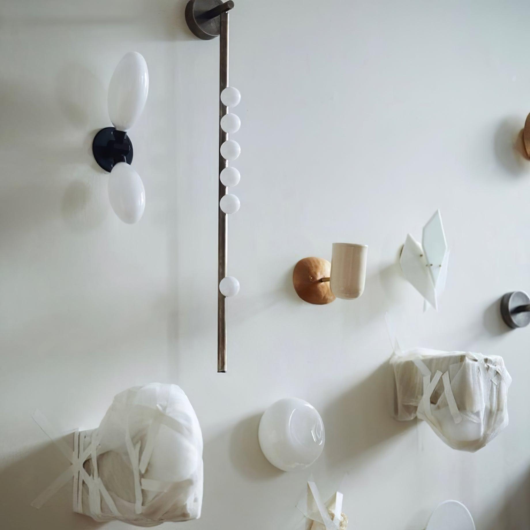 Rory Modern Minimalist Tube Brass Glass Wall Lamp - Letslighting