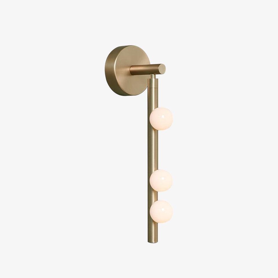Rory Modern Minimalist Tube Brass Glass Wall Lamp - Letslighting