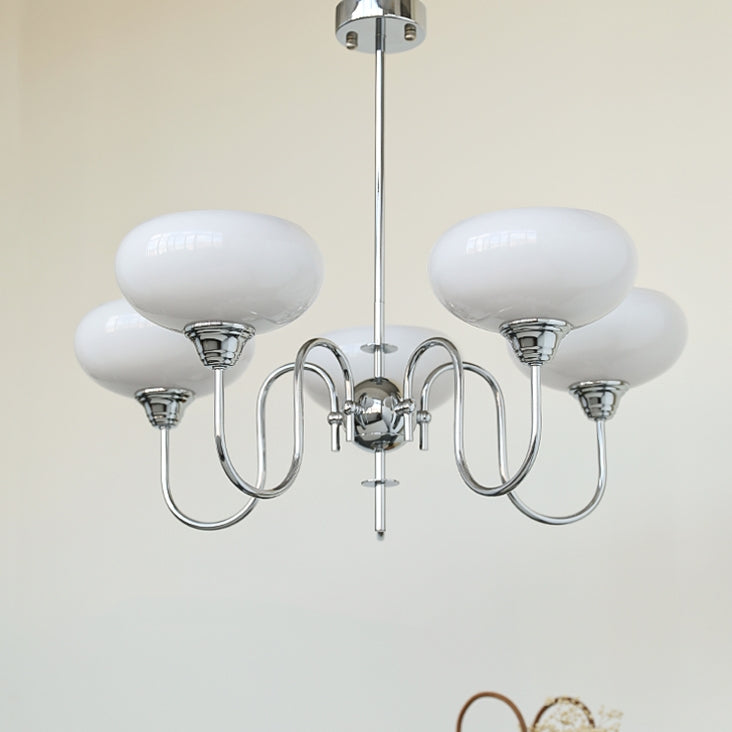 Arisha Vintage LED Metal Glass Chandelier Living Room