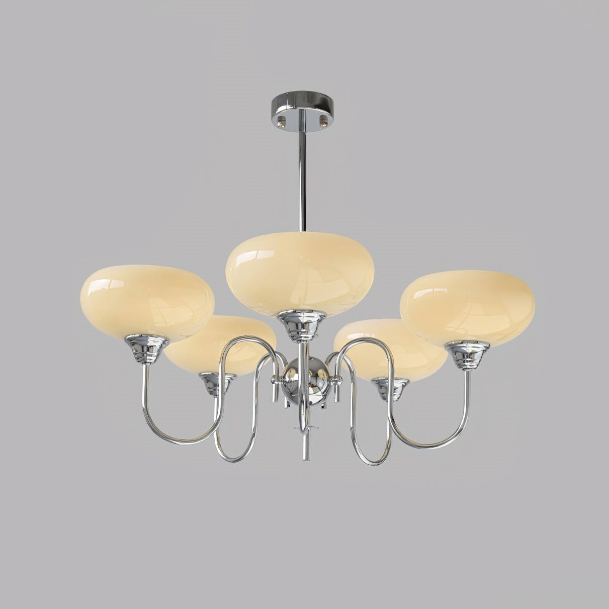 Arisha Vintage LED Metal Glass Chandelier Living Room