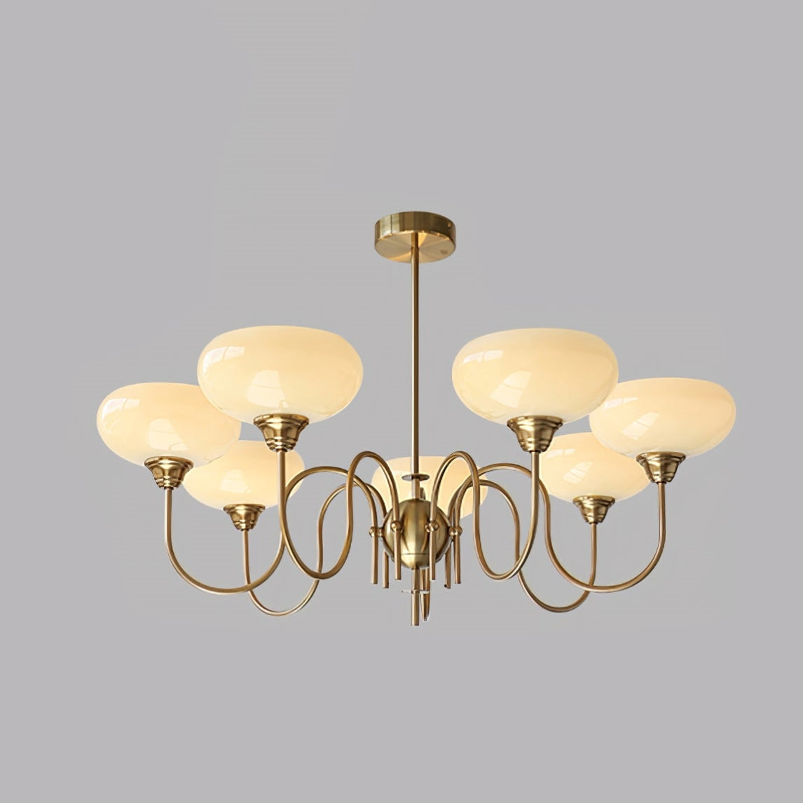 Arisha Vintage LED Metal Glass Chandelier Living Room