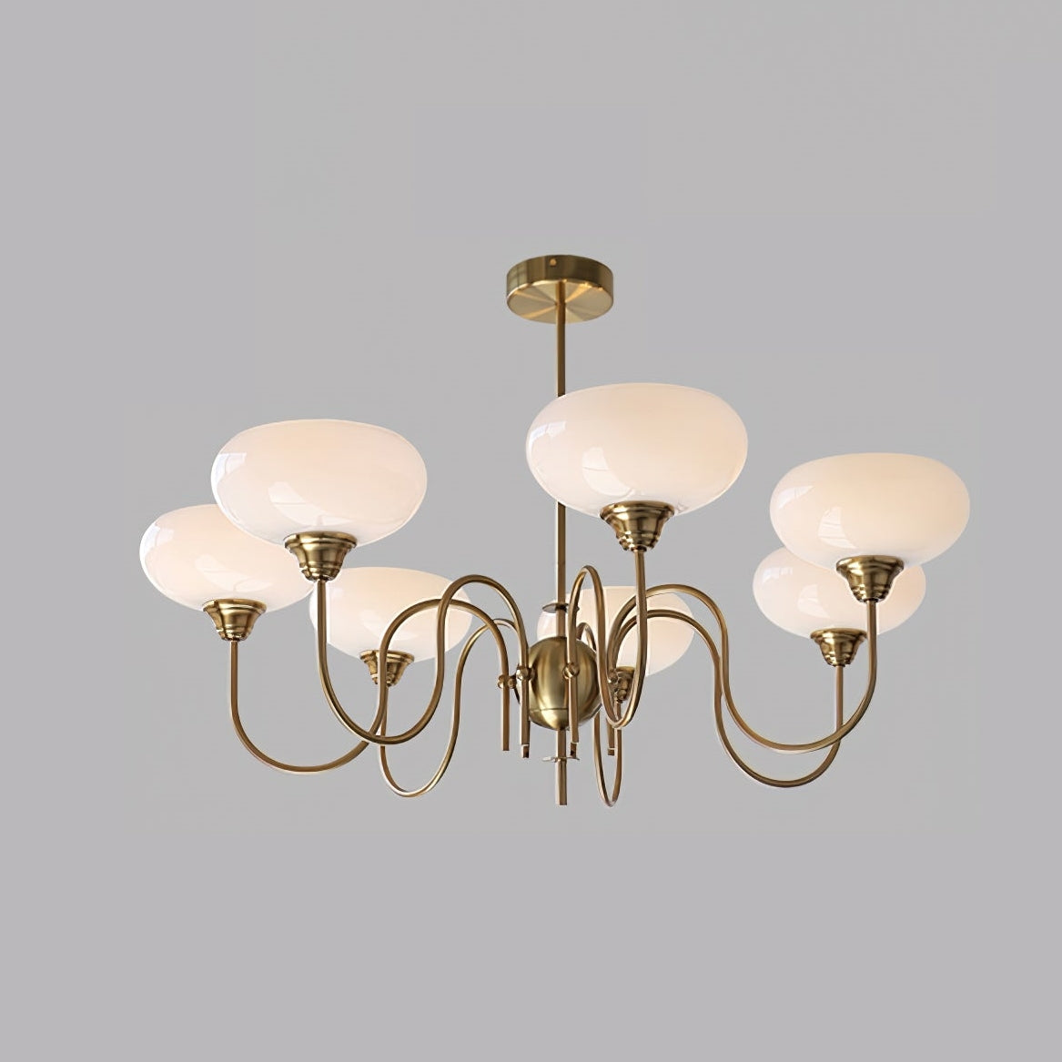 Arisha Vintage LED Metal Glass Chandelier Living Room