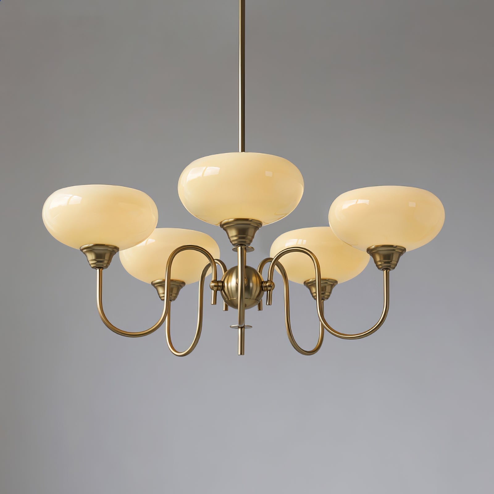 Arisha Vintage LED Metal Glass Chandelier Living Room