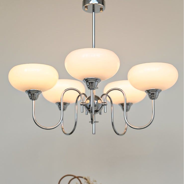 Arisha Vintage LED Metal Glass Chandelier Living Room