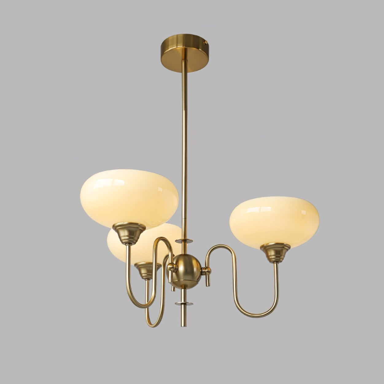 Arisha Vintage LED Metal Glass Chandelier Living Room