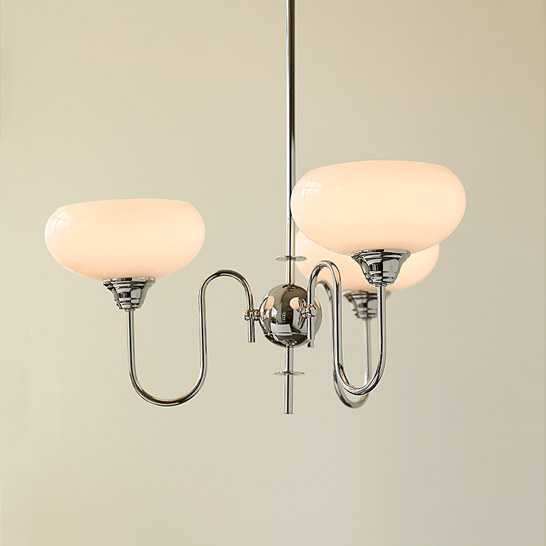 Arisha Vintage LED Metal Glass Chandelier Living Room