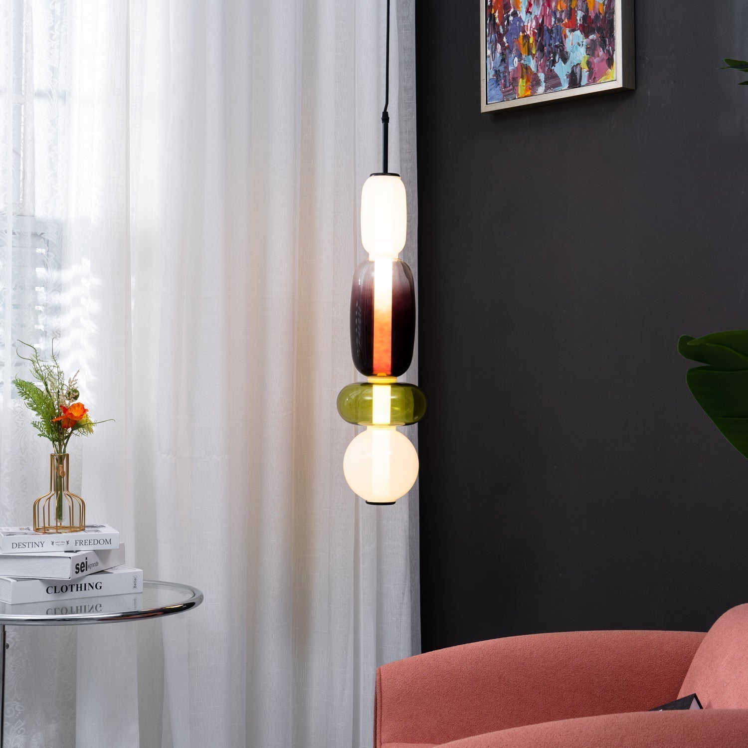 Zodore Premium Art Stained Glass Pendant Lamp - Letslighting