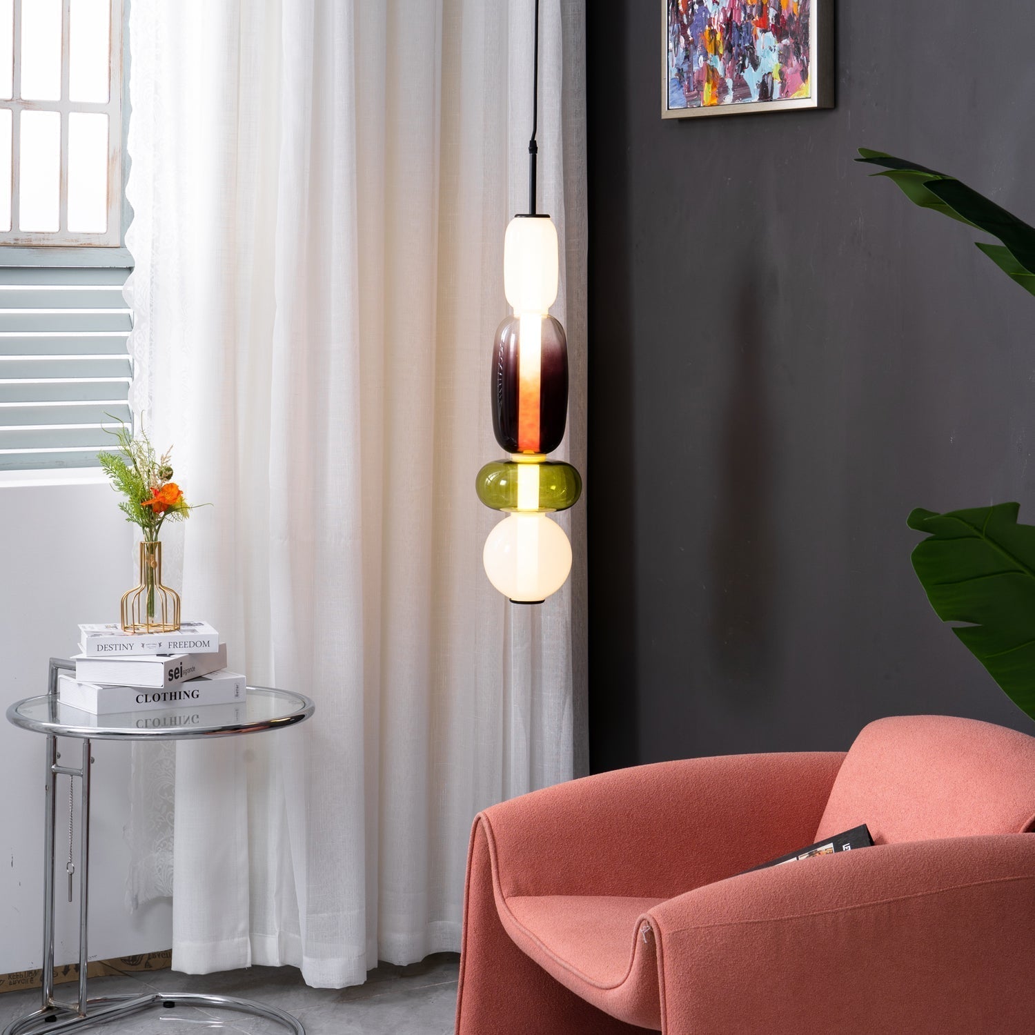 Zodore Premium Art Stained Glass Pendant Lamp - Letslighting