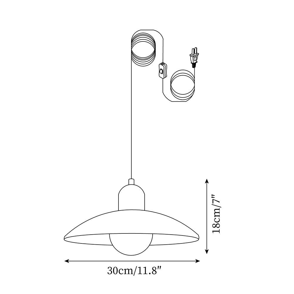 Woodora Plug-In Pendant Light - Letslighting