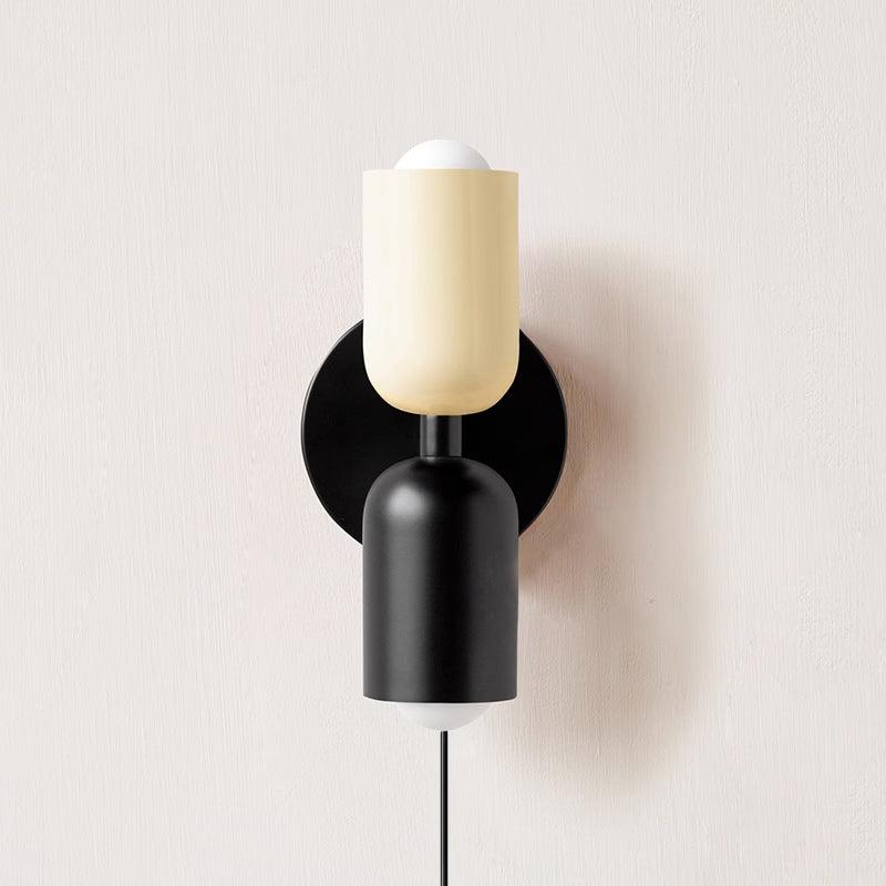 Lustra Wall Lamp Green Black Minimalist Plug-In - Neutralighting