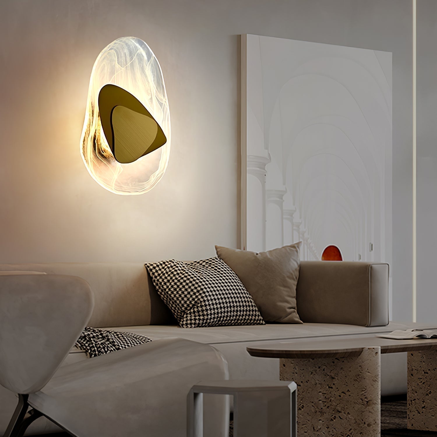 Blind Applique Murale en Verre Art Nordic Premium - Neutralighting