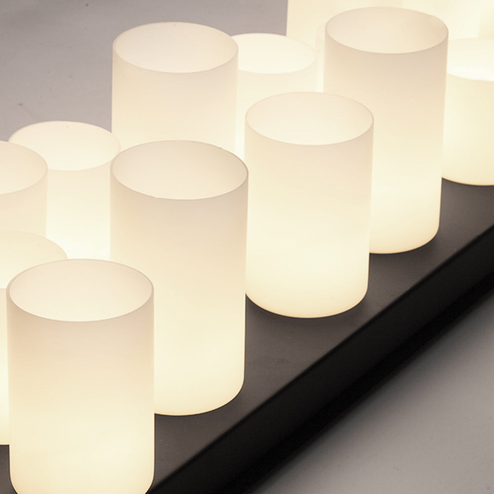 Austin Candle Black Chandeliers for Kitchen Island, Wine Glass Holder