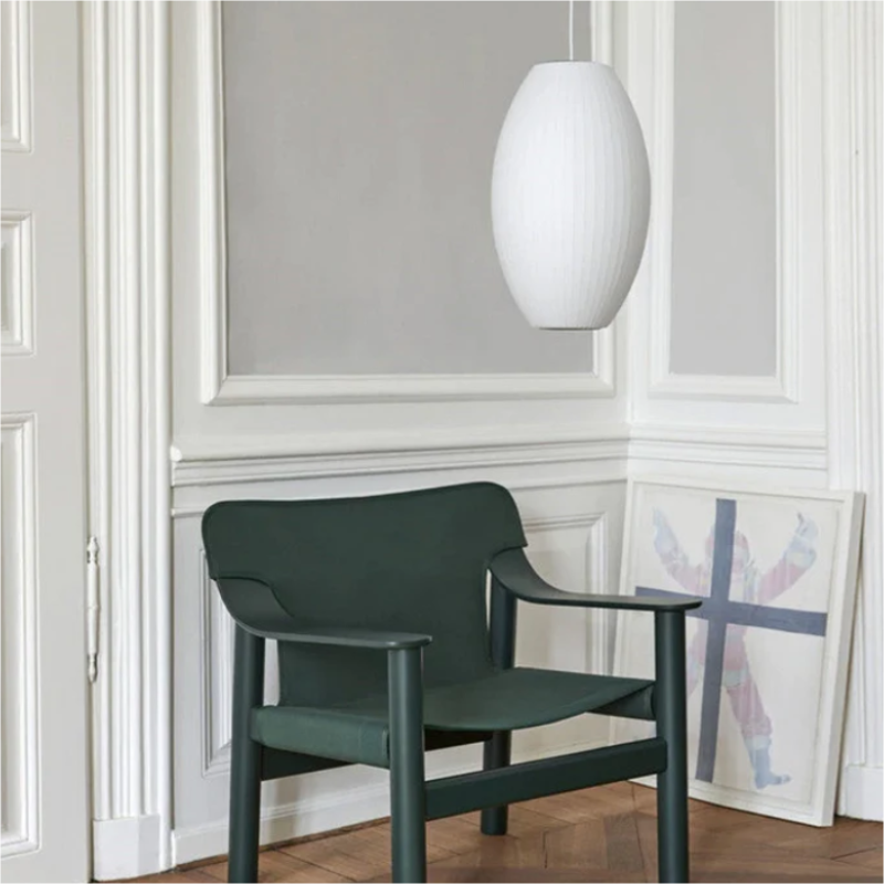 Ritta Vintage Artificial White Silk Shade Single Pendant Light
