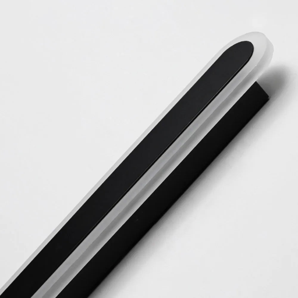 Ray Minimalist Metal Linear Oval Outdoor Wall Lamp