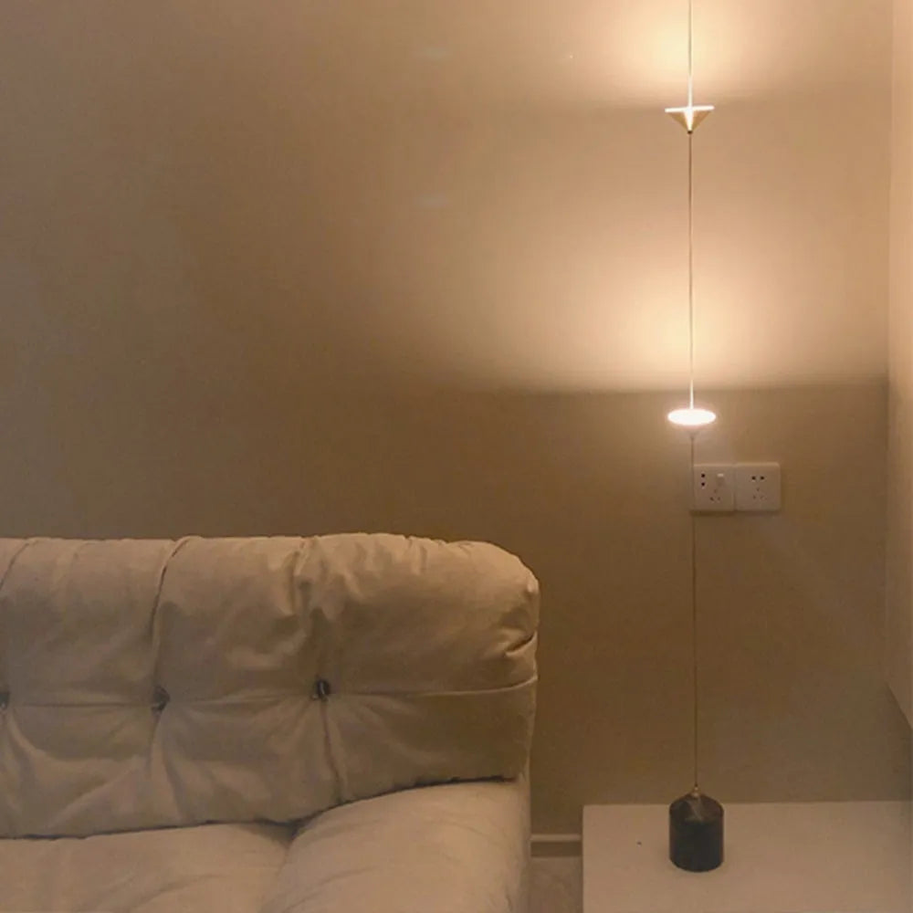 Arisha Full-Length Minimalist Linear Floor Lamp, 3 Bulbs