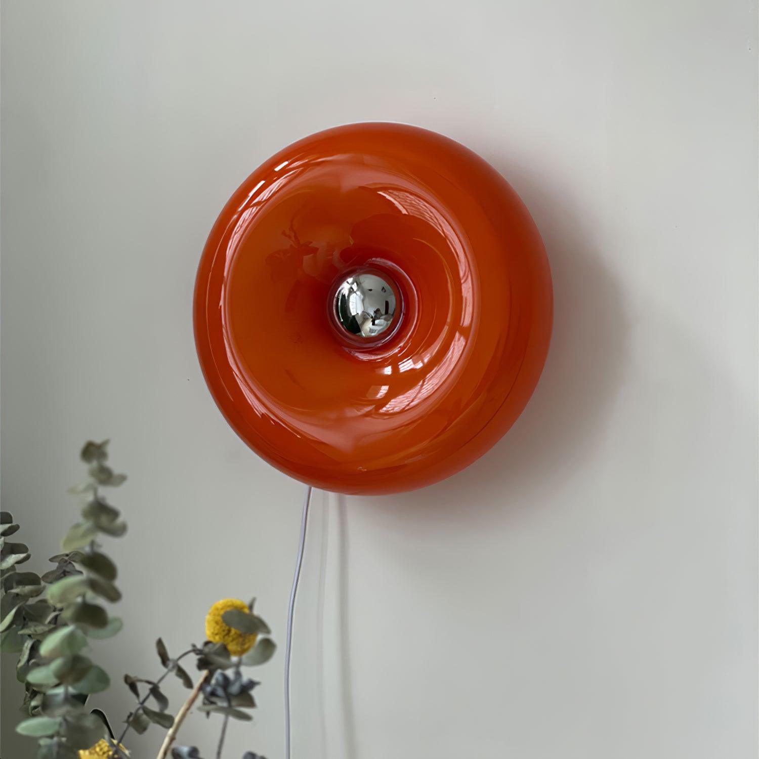 Donuts Applique murale rétro orange - Neutralighting