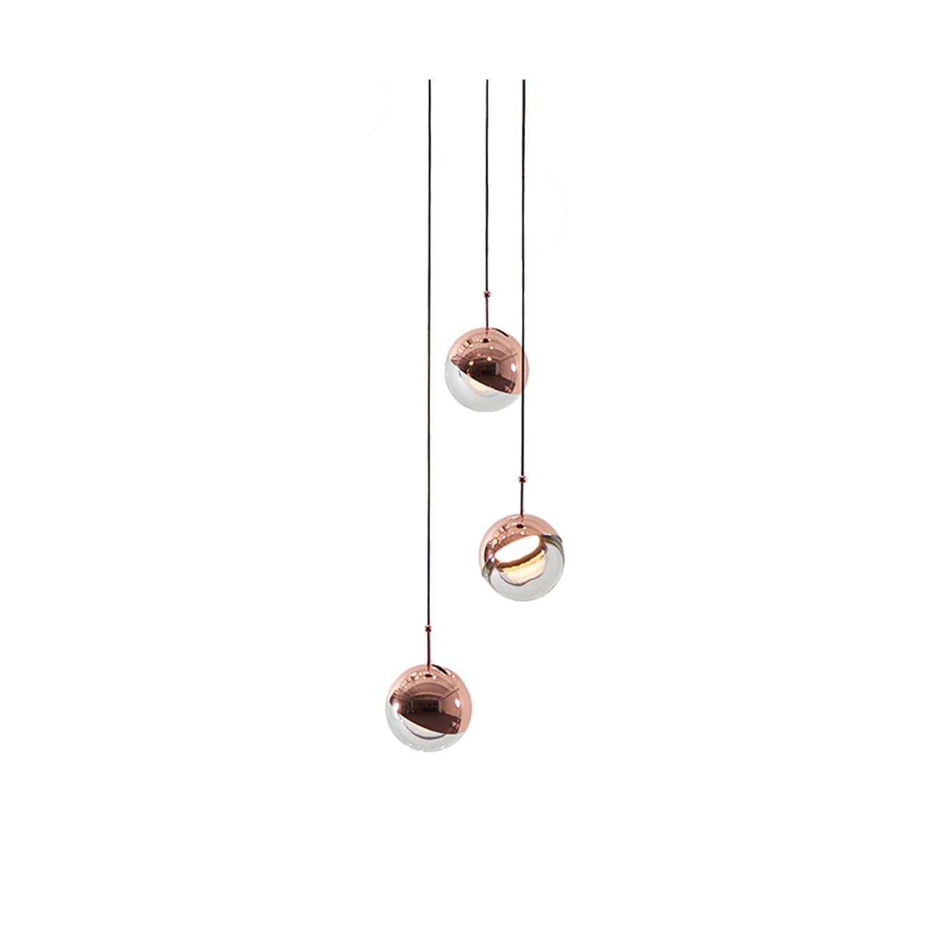 Solara Pendant Lamp Steel Glass Multi Drop Minimalist Staircase - Letslighting