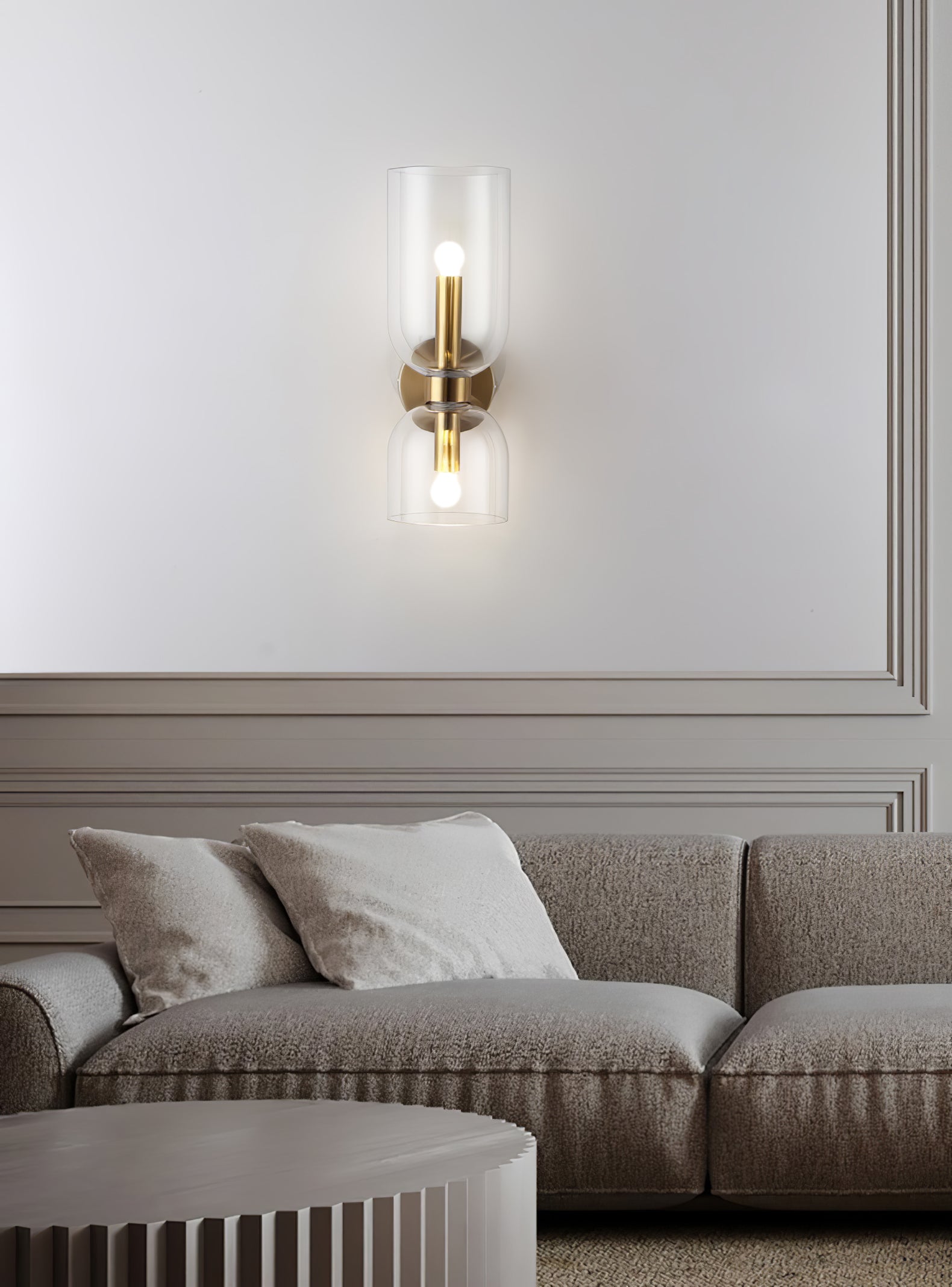 Lylaearis Nordic Art Plug-In Glass Wall Lamp - Neutralighting