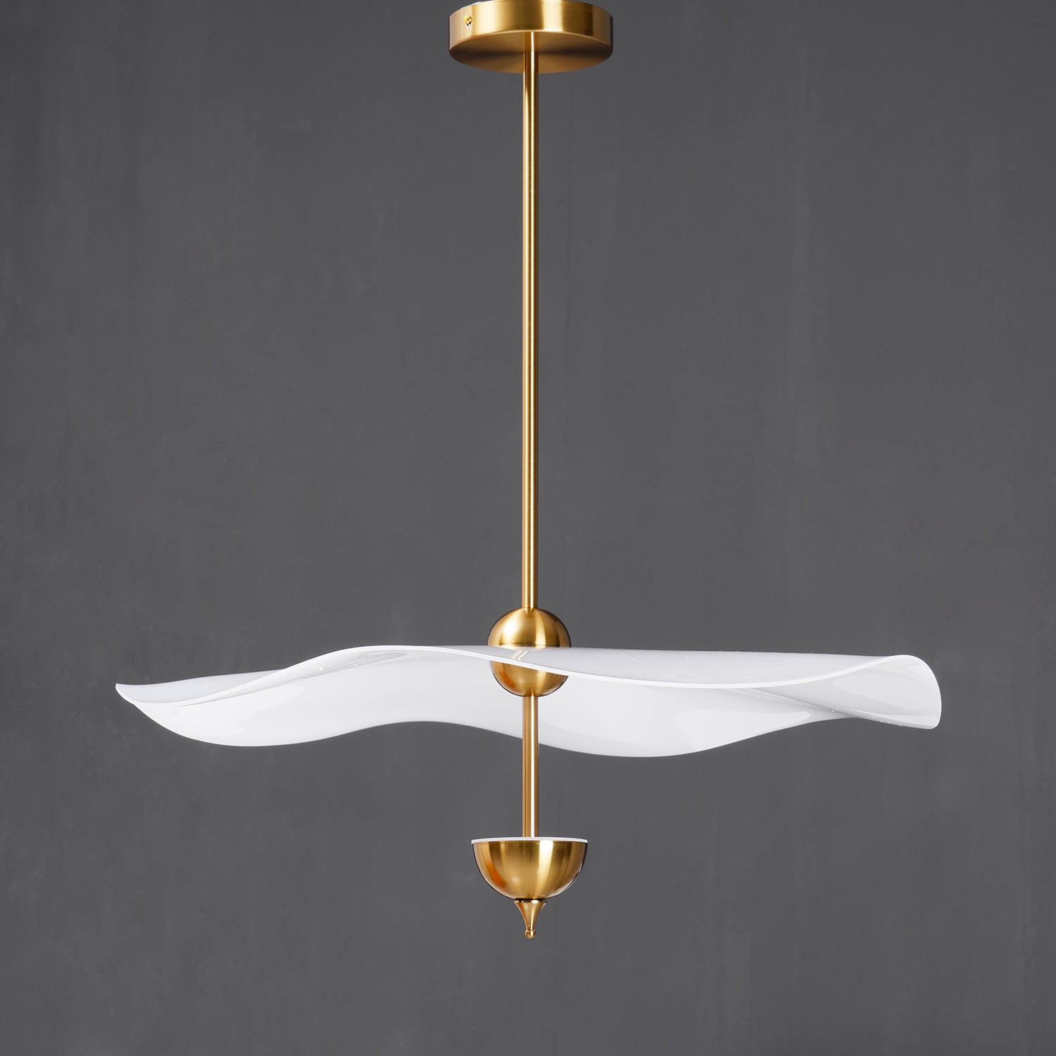Lustra Pendant Light Double Biscuit for Living Room - Letslighting