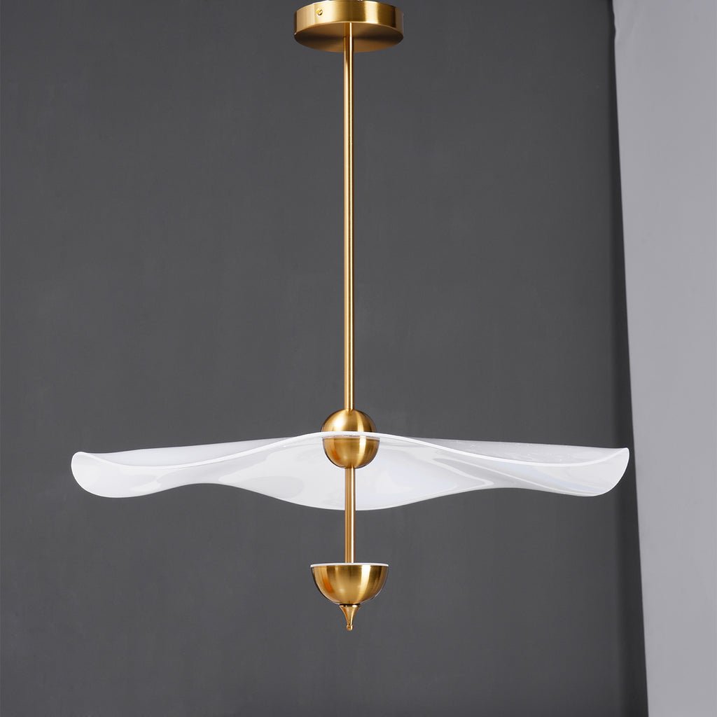 Lustra Pendant Light Double Biscuit for Living Room - Letslighting