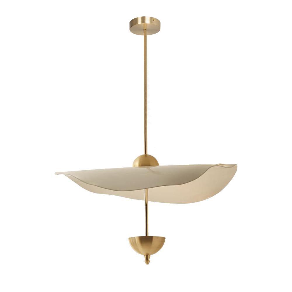Lustra Pendant Light Double Biscuit for Living Room - Letslighting