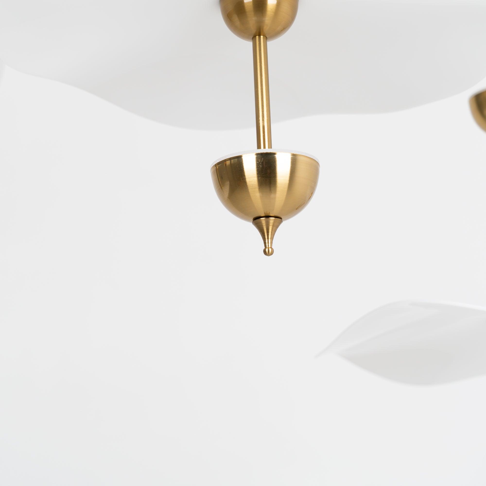 Lustra Pendant Light Double Biscuit for Living Room - Letslighting