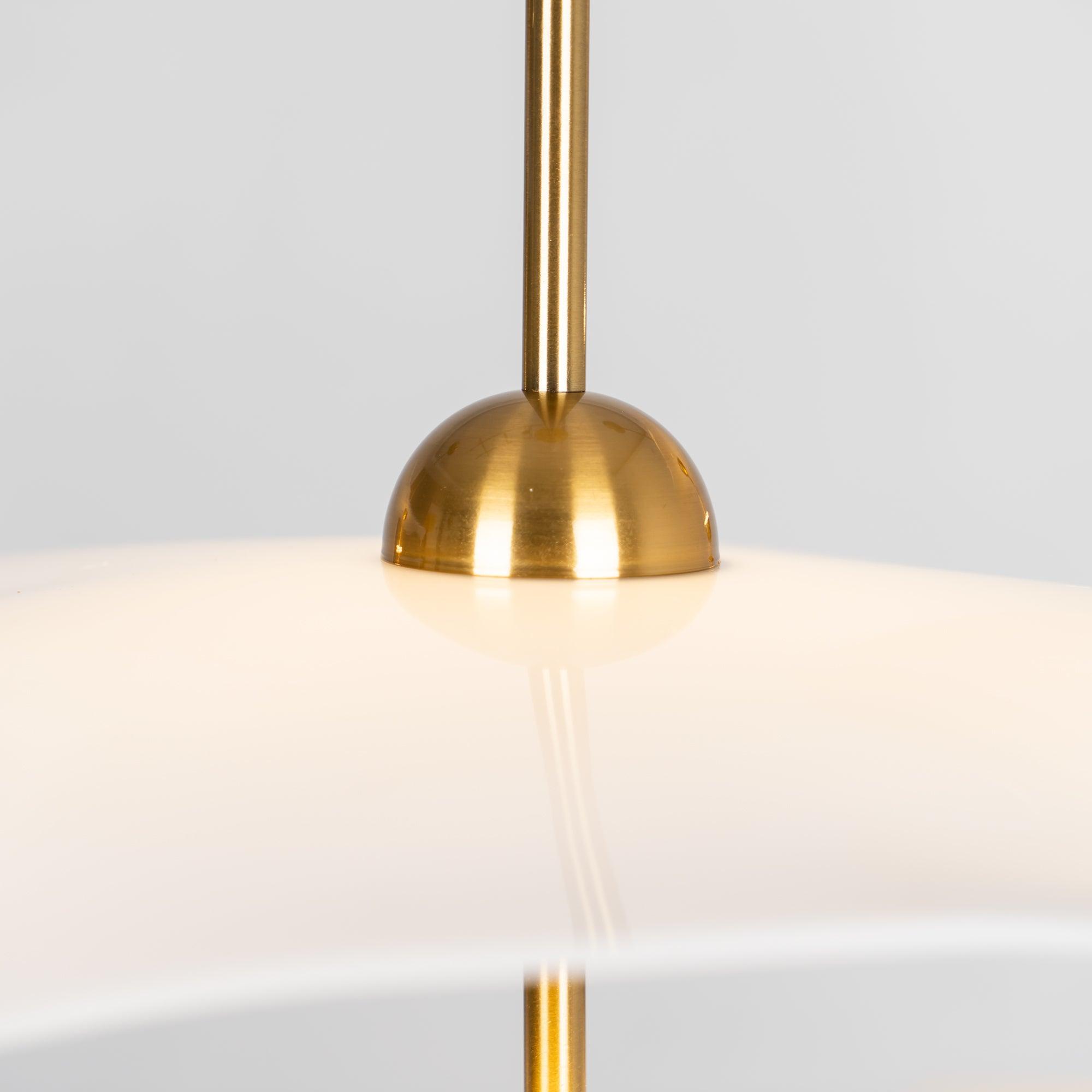 Lustra Pendant Light Double Biscuit for Living Room - Letslighting