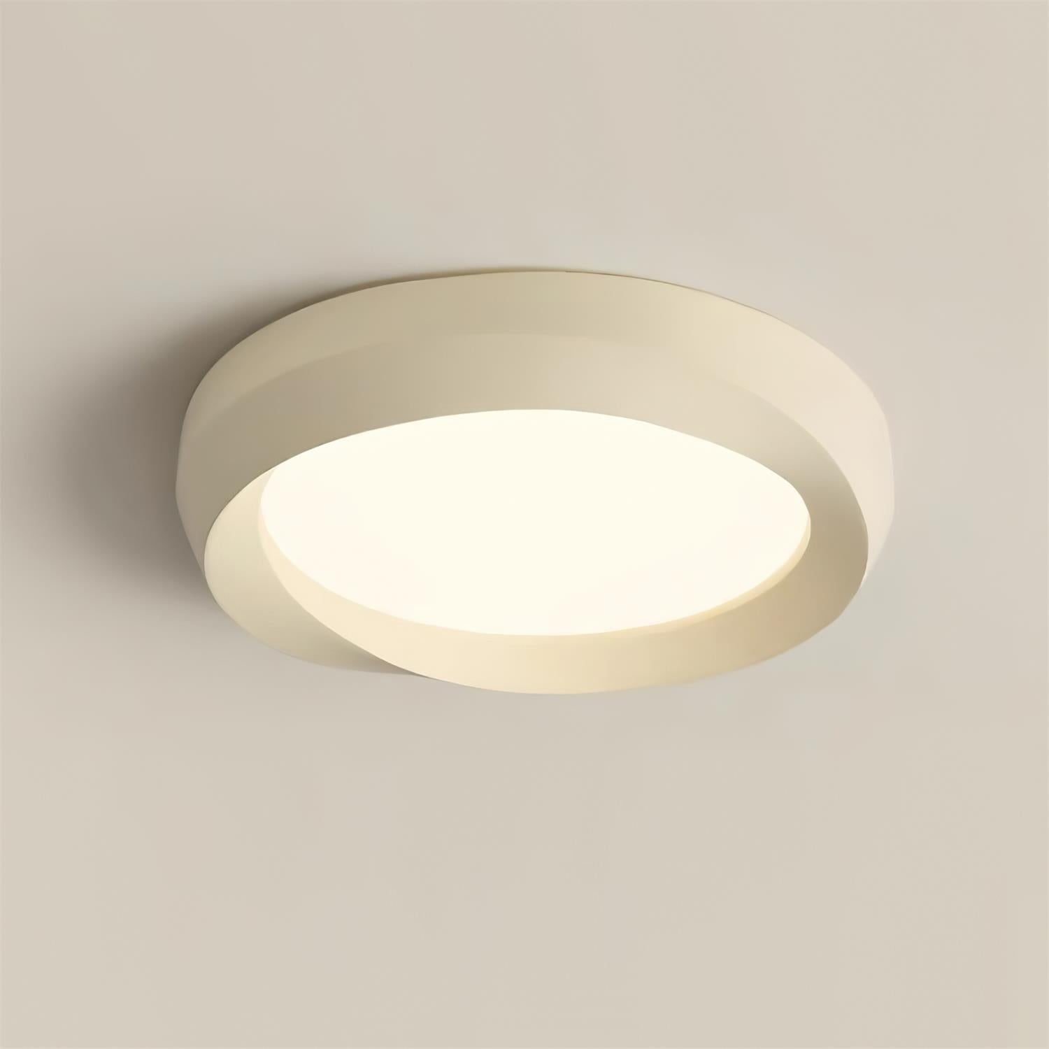 Ceiling Lamp Resin with Soft Curved Frame in Neutral Tones - Neutralighting