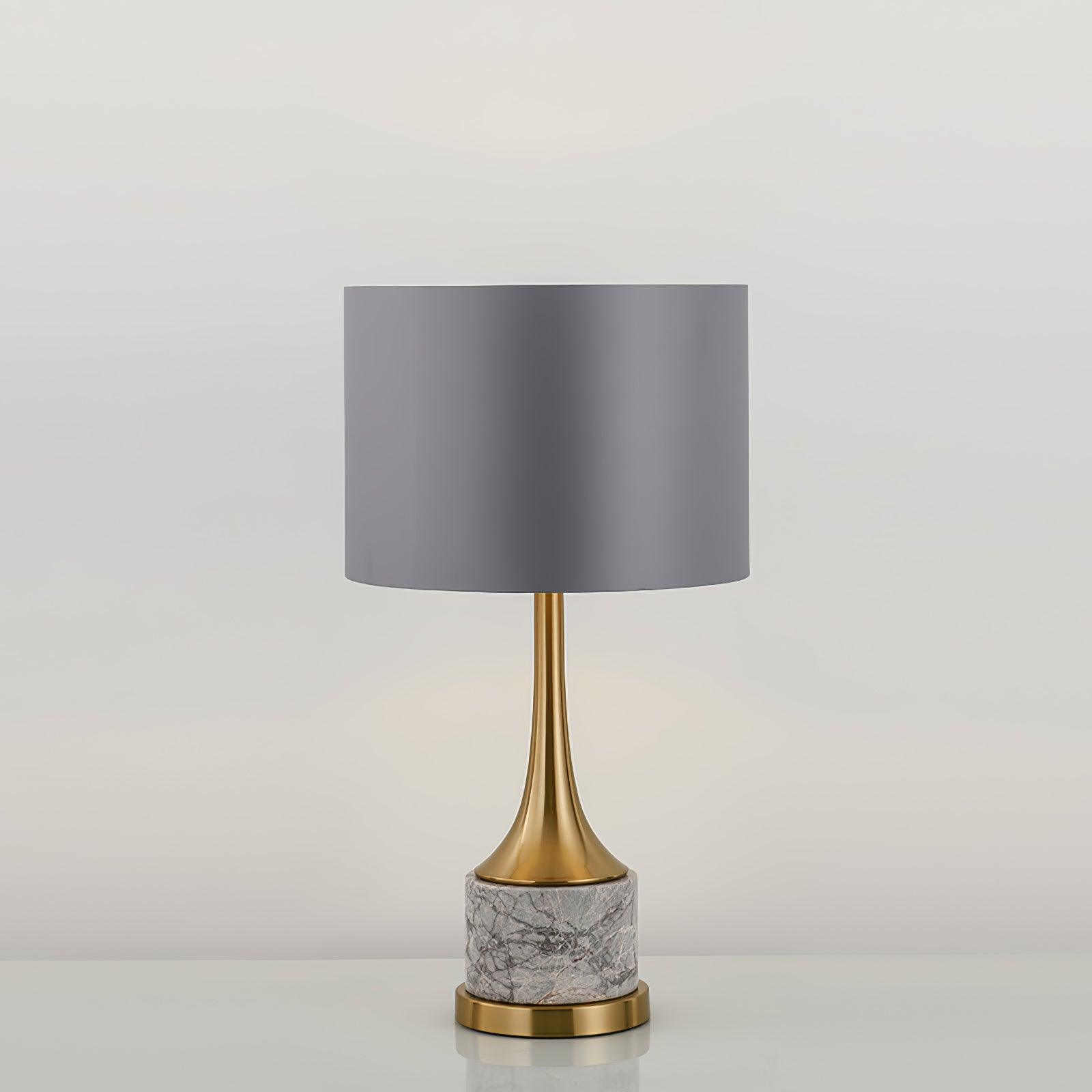 Zinara Marble Fabric Table Lamp - Letslighting