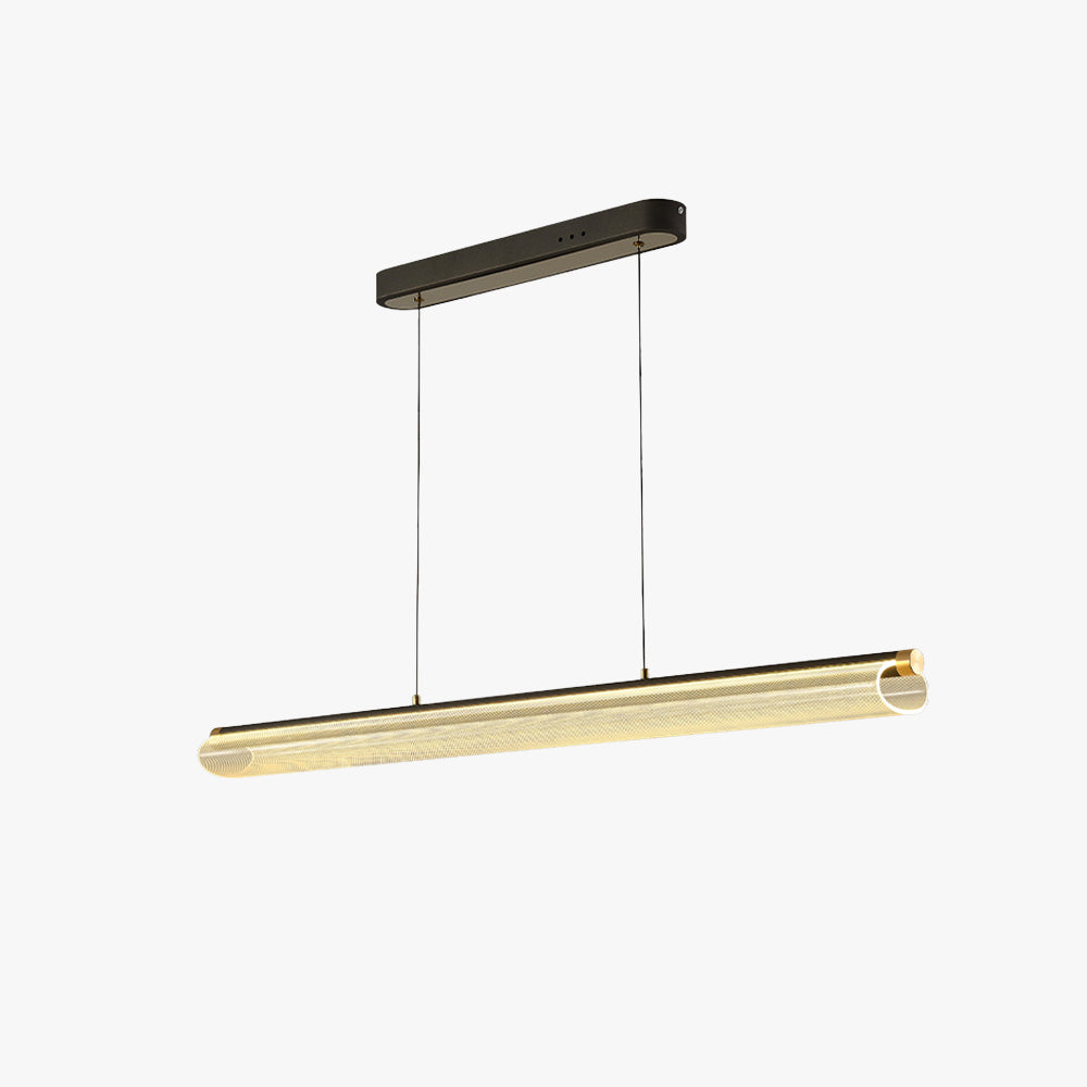 Arisha Modern LED Pendant Light Clear Metal Tea/Dining/Living Room
