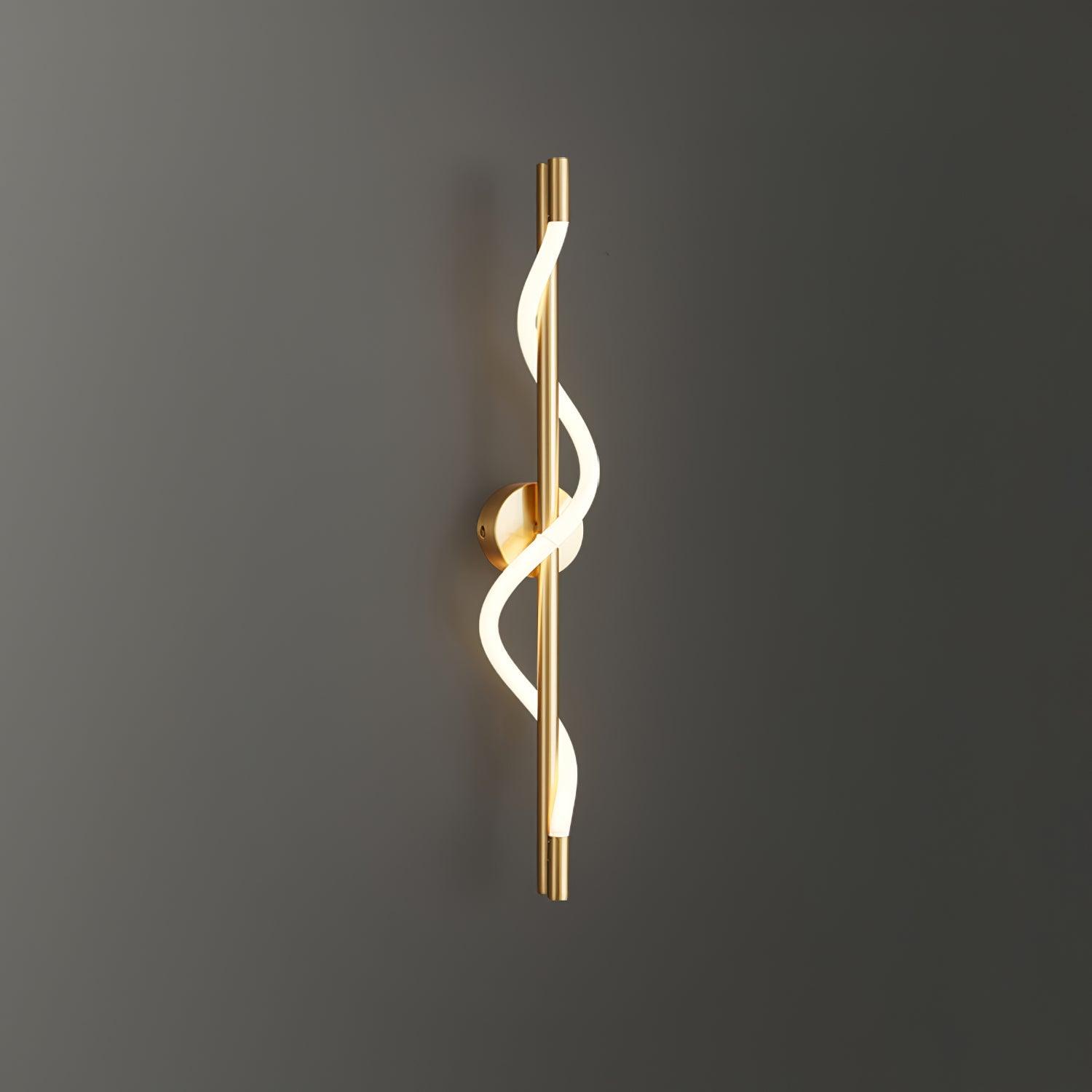 Fidora Applique murale sculpturale en laiton et silicone - Neutralighting