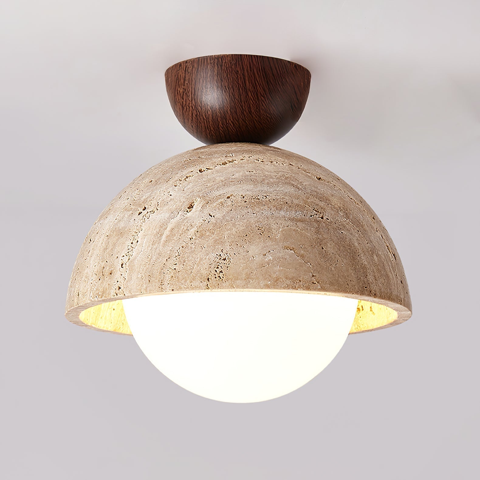 Solana Travertine Ceiling Light - Letslighting