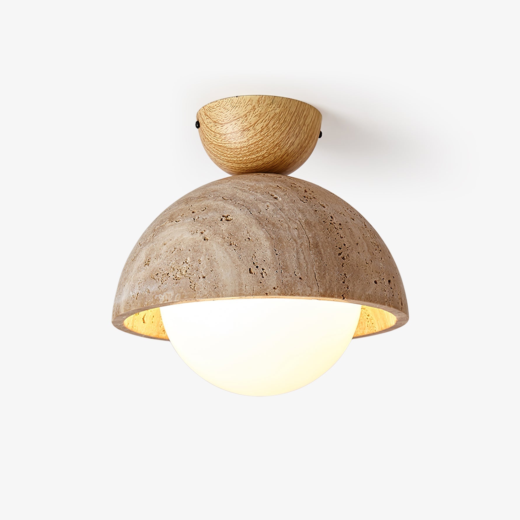 Solana Travertine Ceiling Light - Letslighting