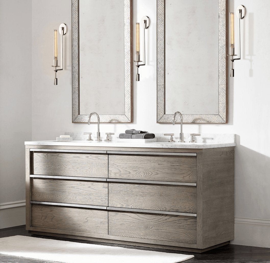 Ceshaisra French Classicism Plug-in Brass Glass Wall Lamp - Letslighting
