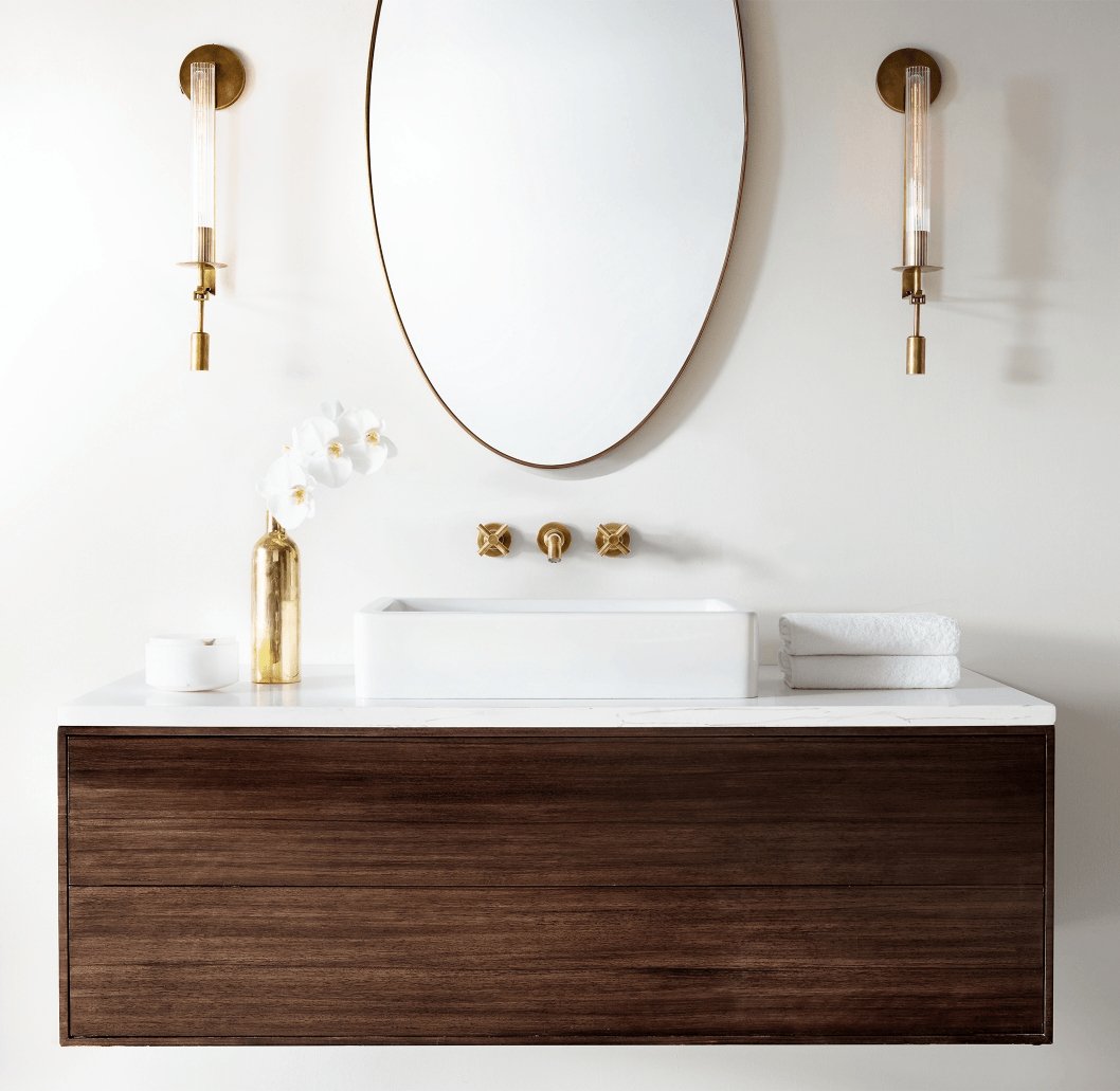 Ceshaisra French Classicism Plug-in Brass Glass Wall Lamp - Letslighting