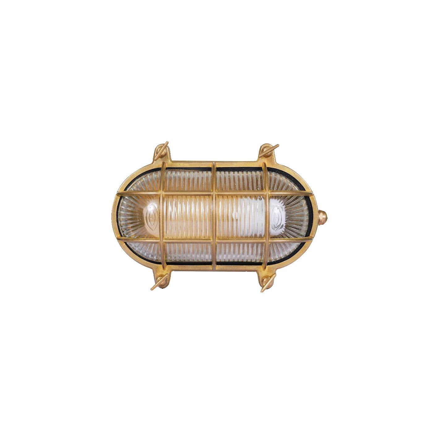 Erthearis Vintage Brass Bunker Sconce Wall Lamp - Letslighting