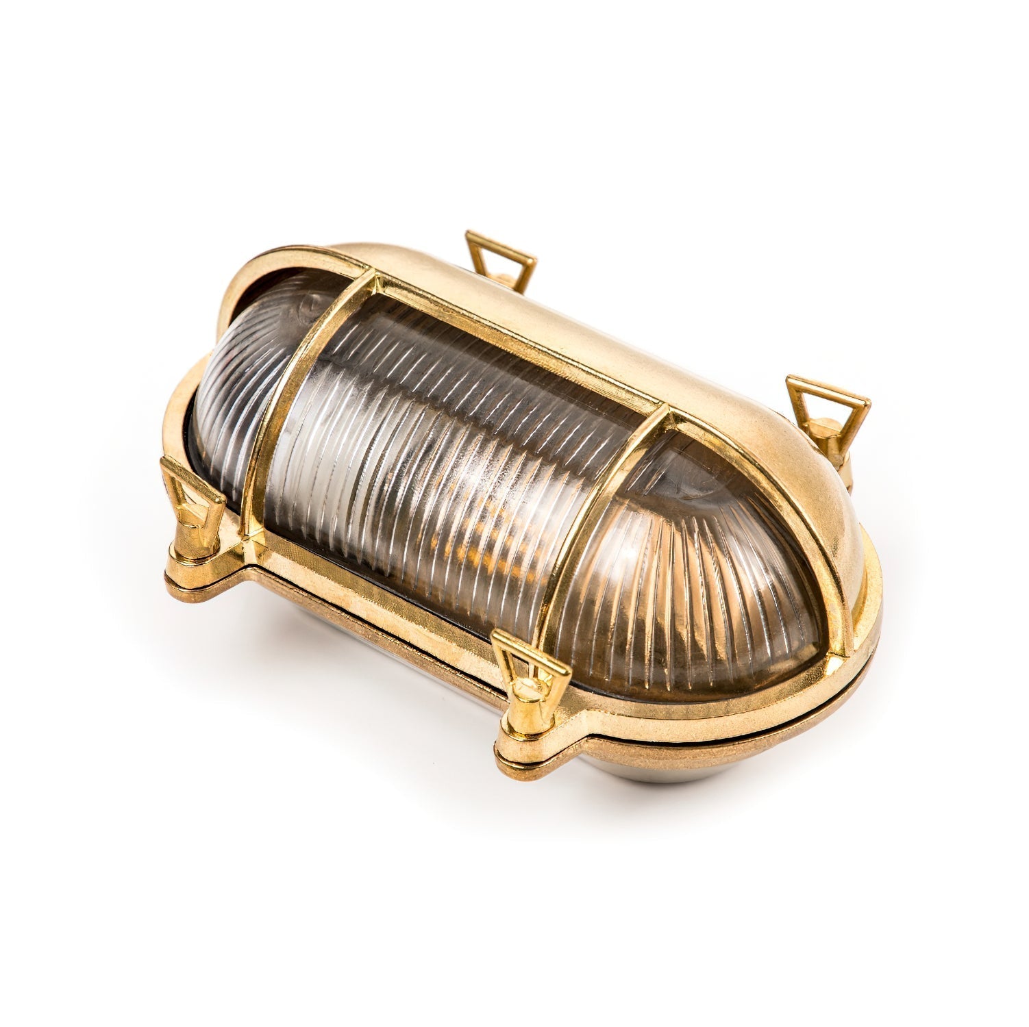 Erthearis Vintage Brass Bunker Sconce Wall Lamp - Letslighting