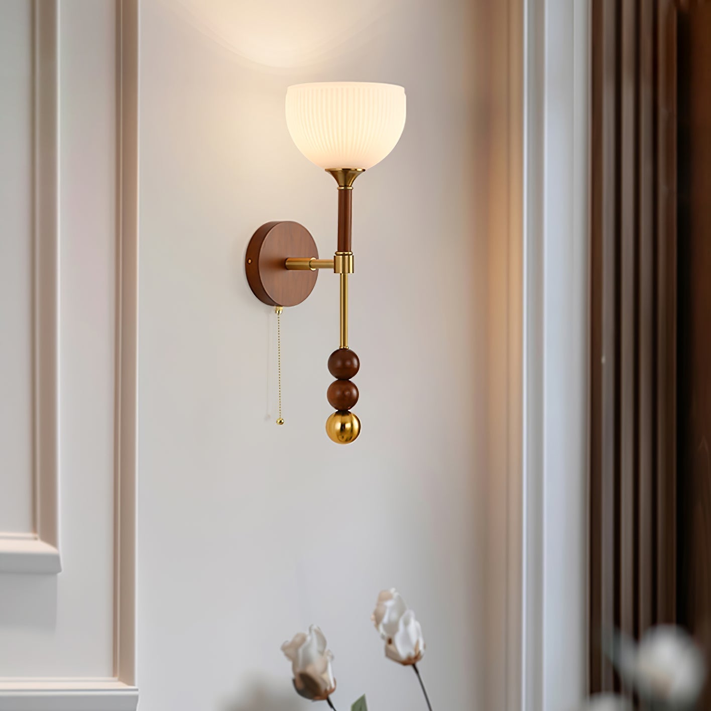 Hilda Roma Elegance Wood Sconce Wall lamp - Letslighting