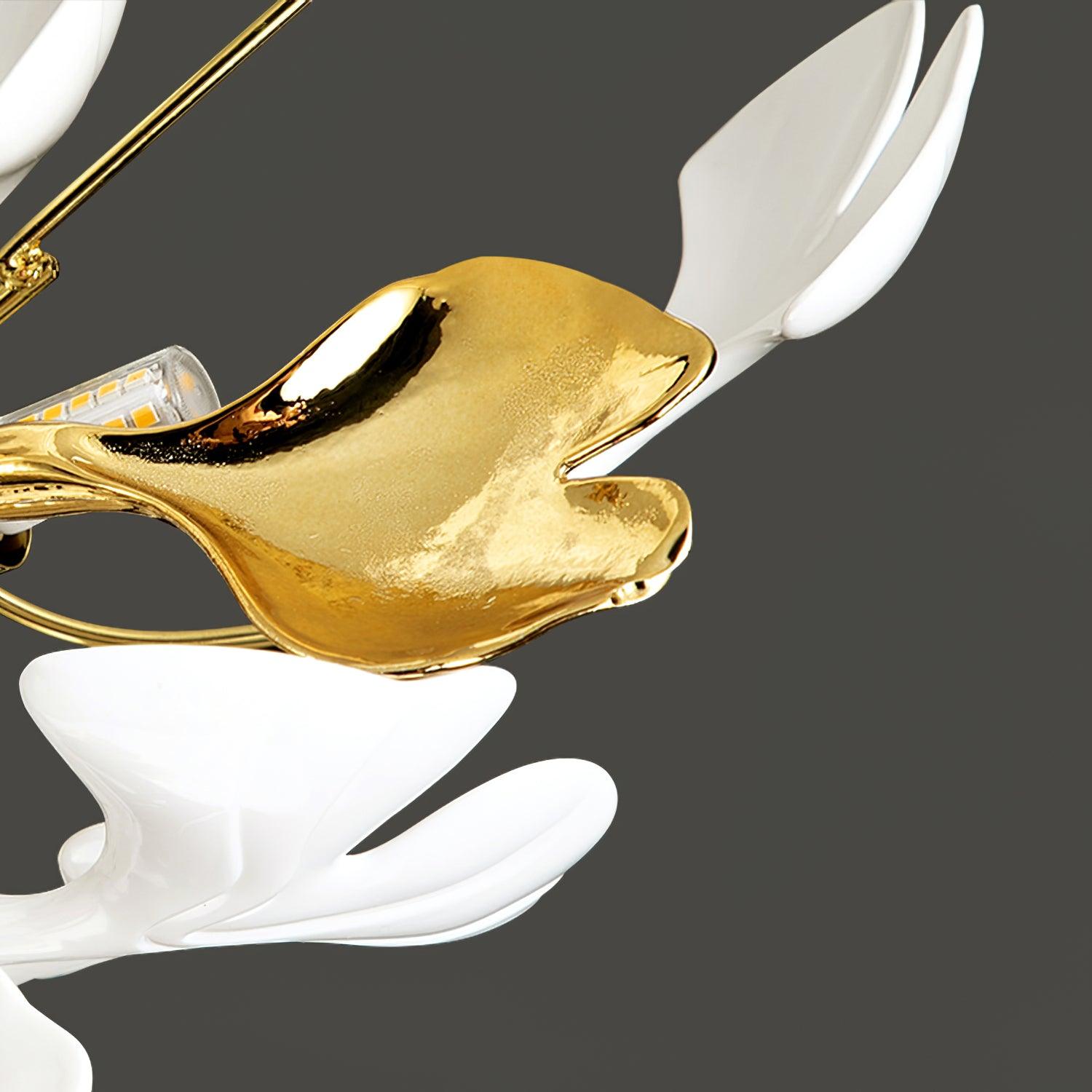 Callenne Elegant Ginkgo Leaf Ceiling Light - Letslighting