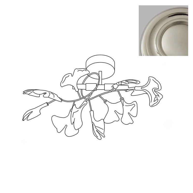 Callenne Elegant Ginkgo Leaf Ceiling Light - Letslighting