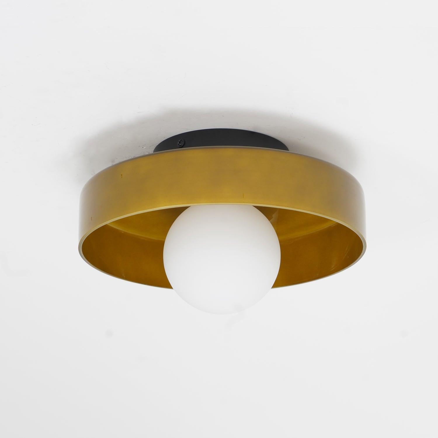 Solara Ceiling Lamp Orange Ring Playful Sculptural - Letslighting
